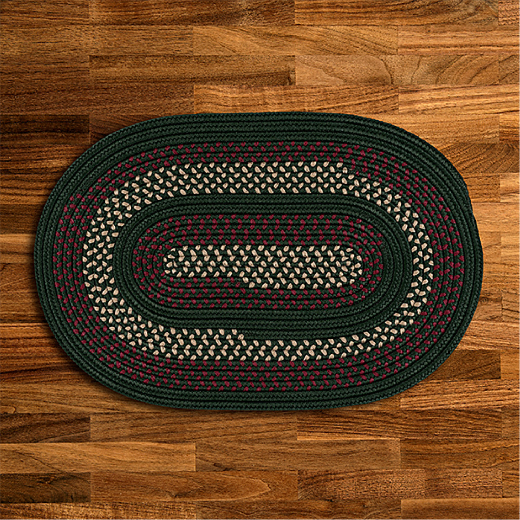 Darby Home Co Omaha Indoor / Outdoor Reversible Area Rug Hunter Green