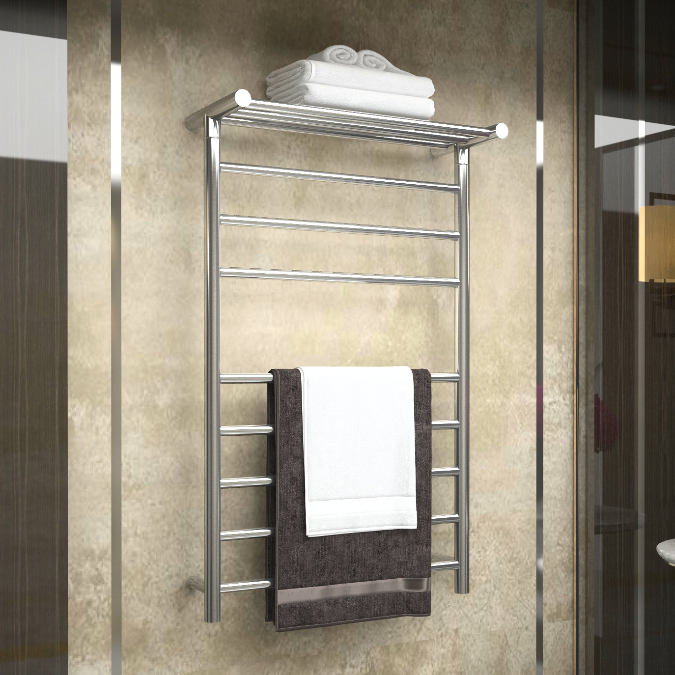 ANZZI Wall Mounted Electric Towel Warmer & Reviews Wayfair
