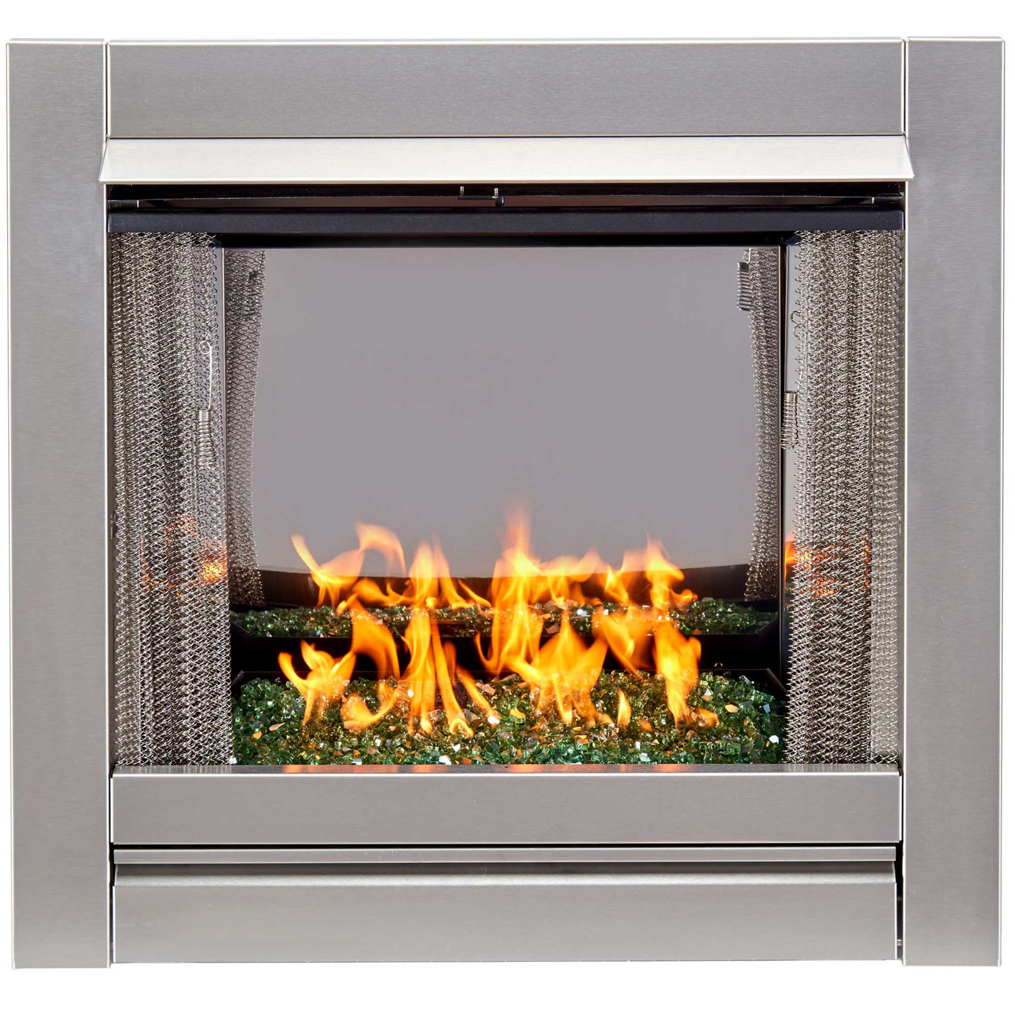 Latitude Run® 25.75'' H Stainless Steel Propane Outdoor Fireplace