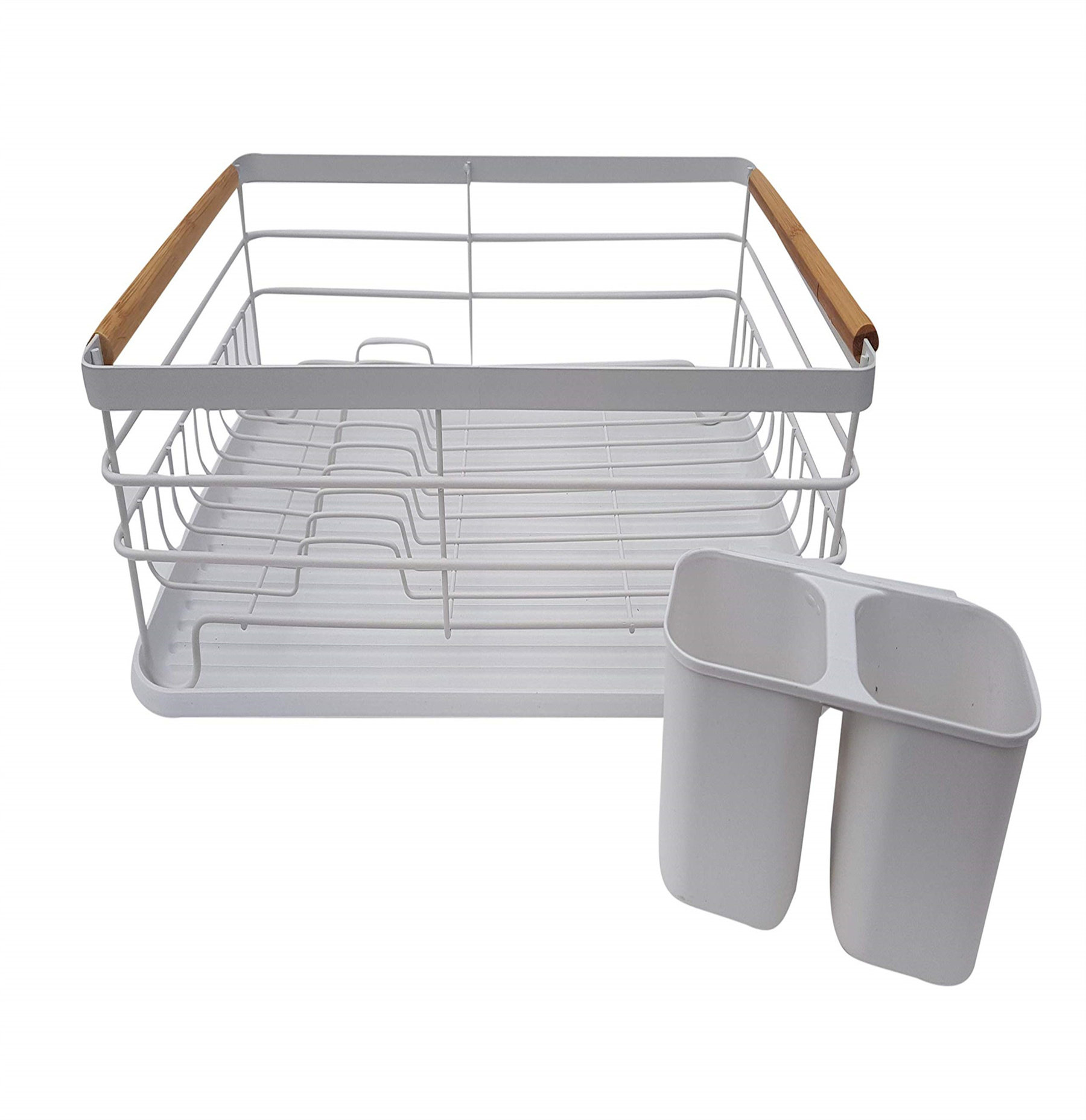 Draper Metal Dish Rack With Drip Tray, Dish Drainer And Removable