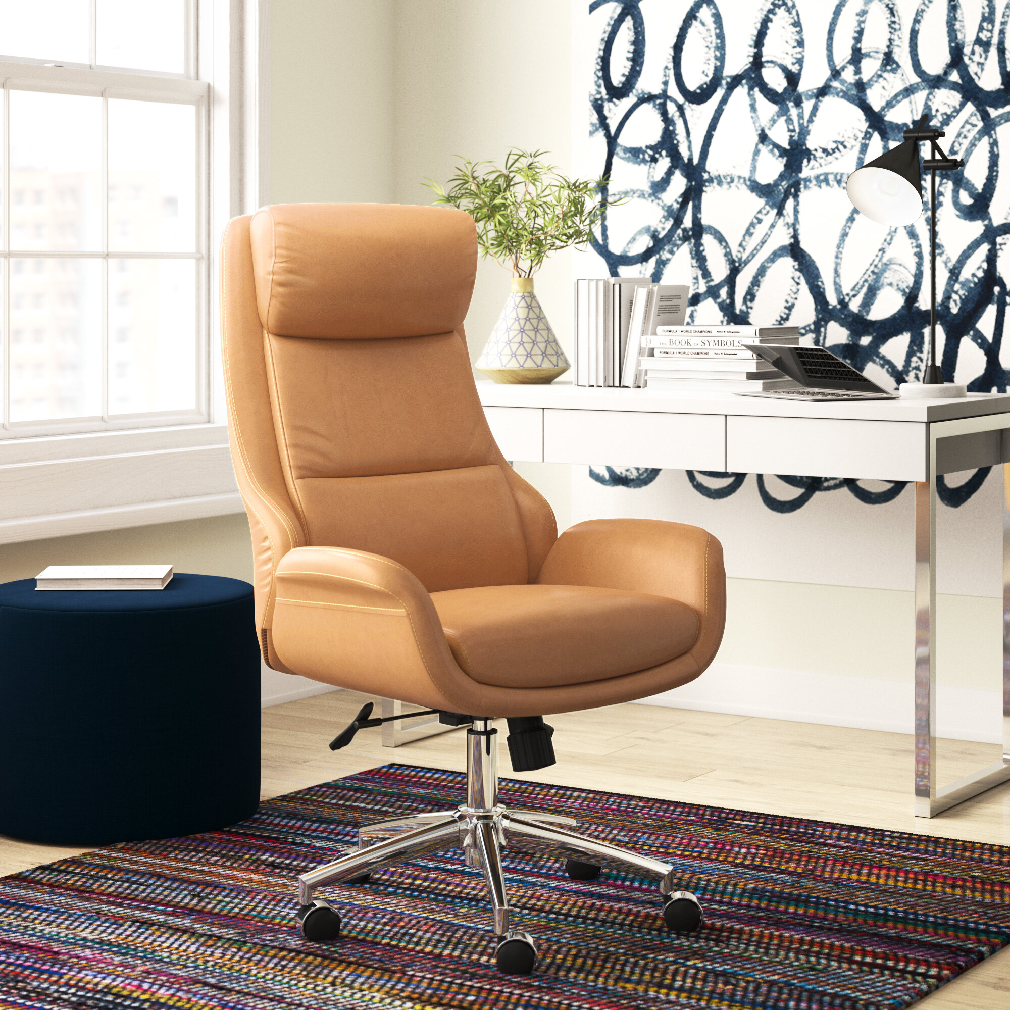 Top 96+ imagen faux leather office chair