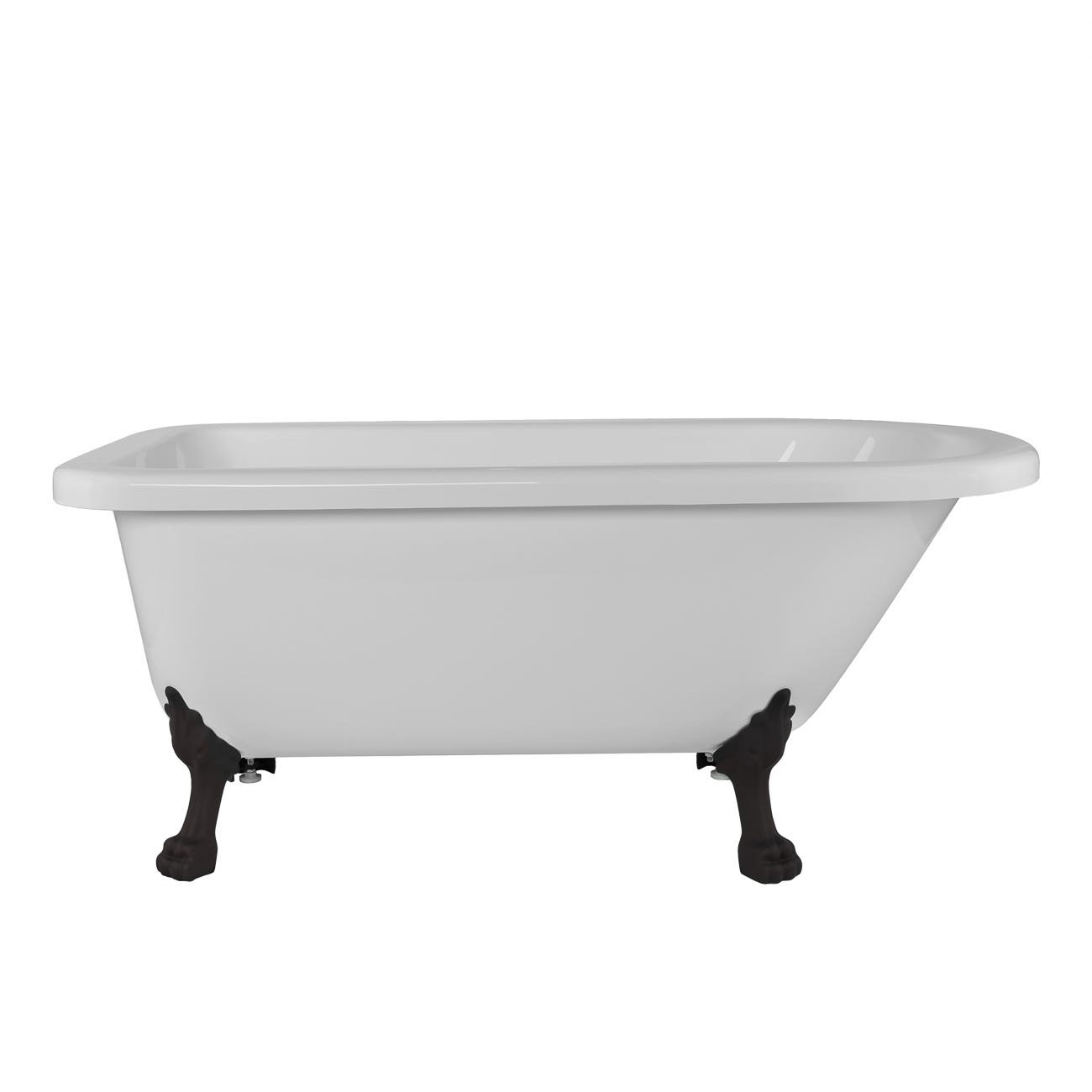 Chevington 59'' x 29'' Freestanding Soaking Cast Iron Bathtub Wayfair