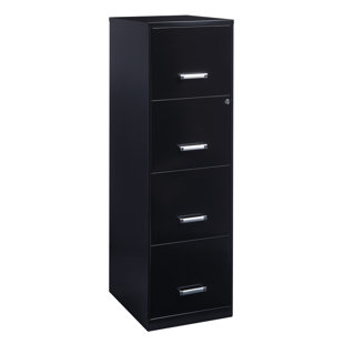 black file cabinet with wheels