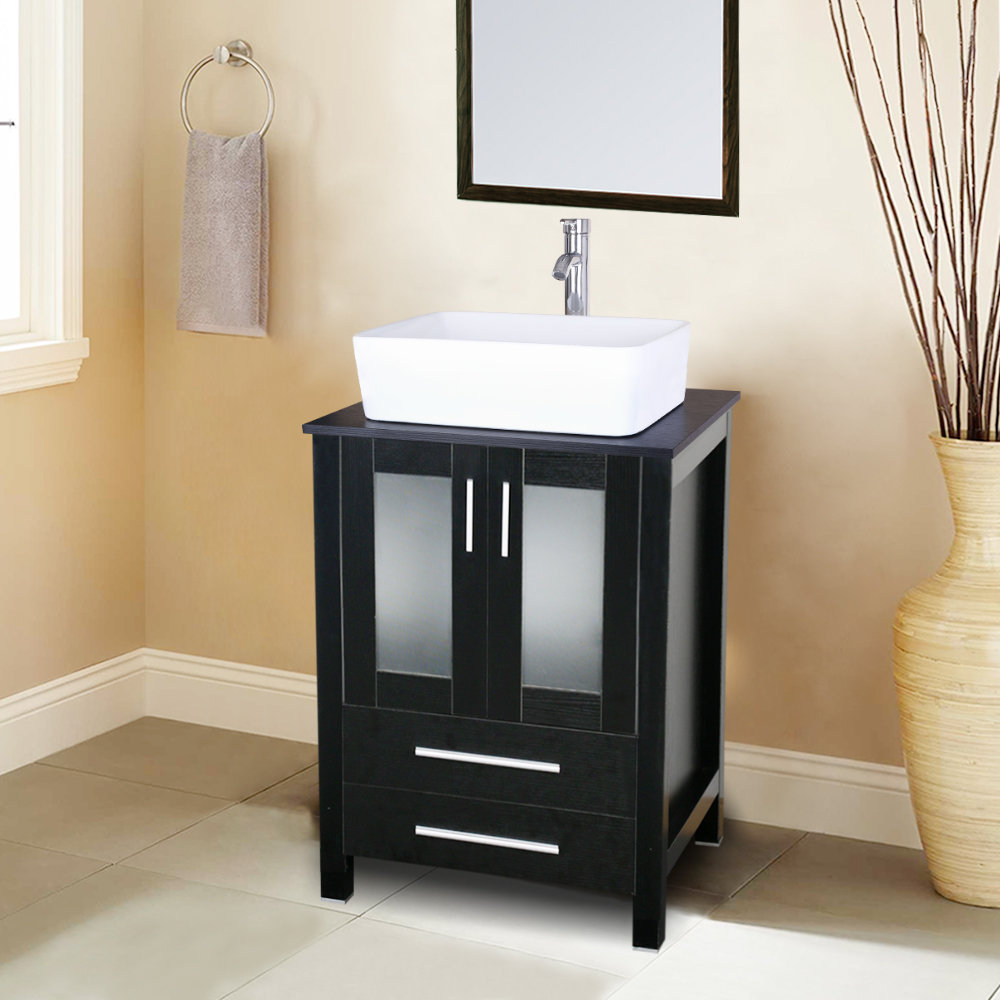 ECLIFE 24'' Single Bathroom Vanity Set with Mirror & Reviews Wayfair