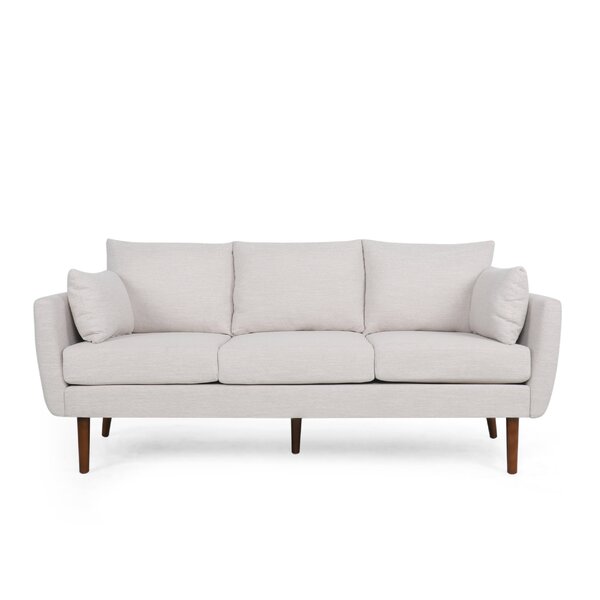 Instituut Inleg Toevallig White Fabric Couch | Wayfair