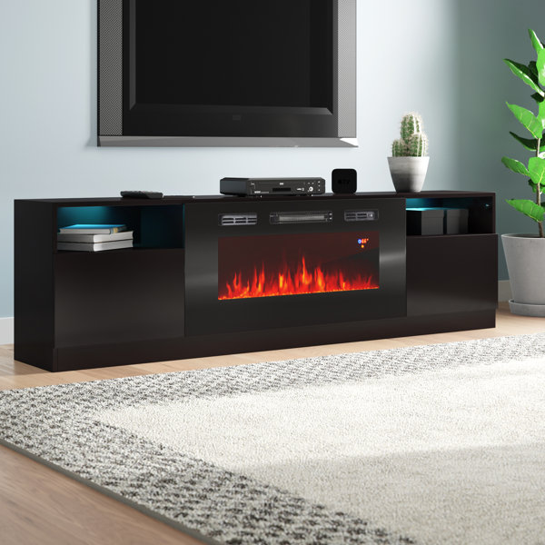 Delaine TV Stand for TVs up to 90" with Fireplace Included