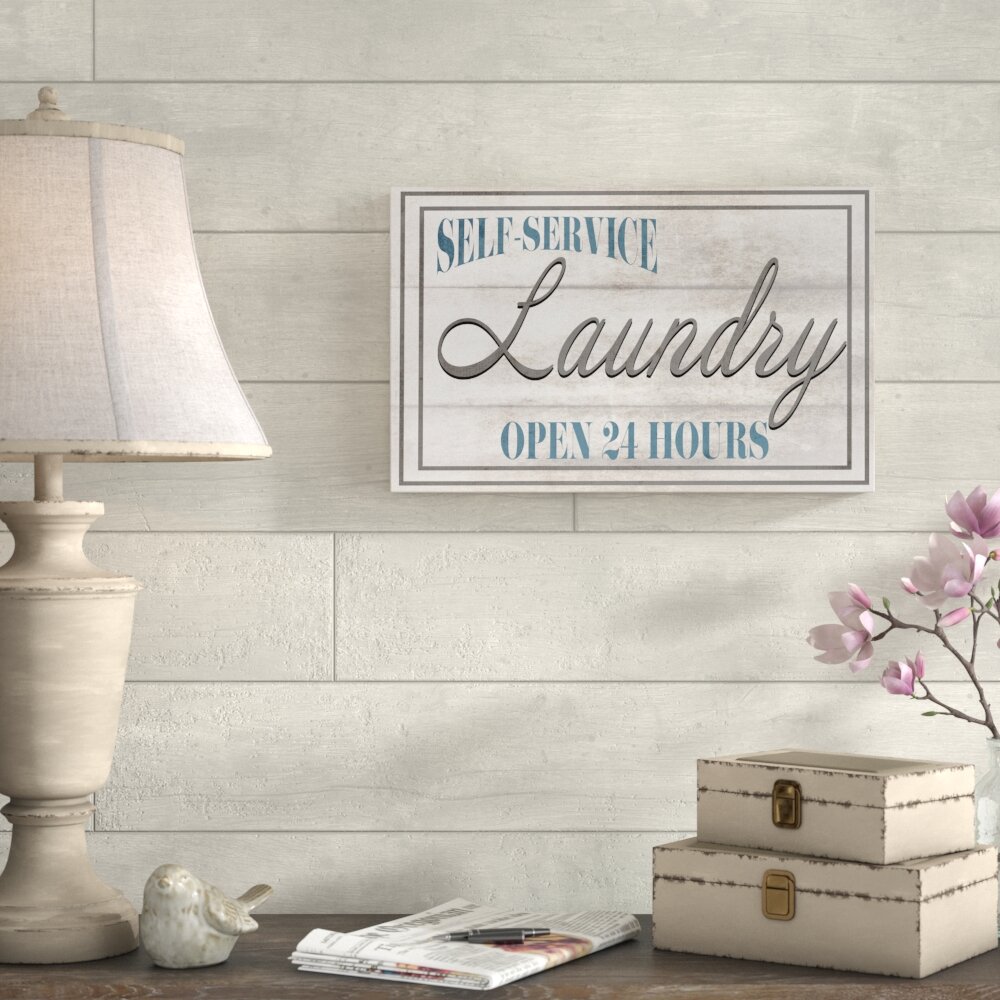 Laurel Foundry Modern Farmhouse Kincannon Mudroom Laundry By  Lightboxjournal - Wrapped Canvas Textual Art & Reviews | Wayfair