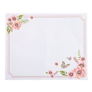 25 PACK OF PAPER PLACEMATS CATCH OF THE DAY DESIGN FREE SHIPPING 