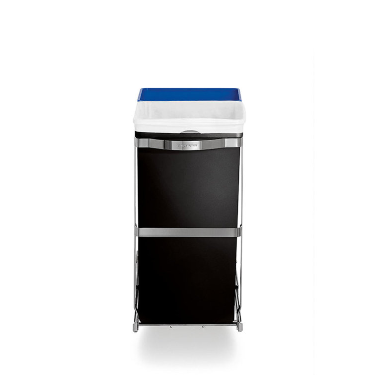 35 Liter / 9.3 Gallon Under Counter Kitchen Cabinet Pull-Out Recycling Bin  and Trash Can