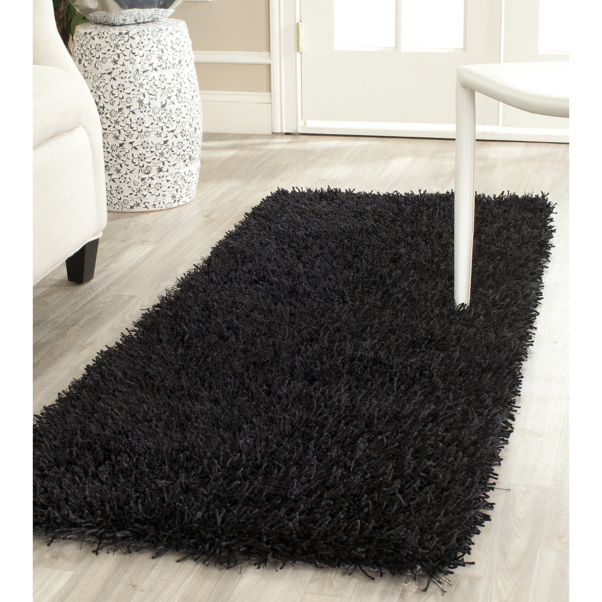 Mercer41 Chamira Handmade Tufted Black Area Rug & Reviews Wayfair