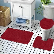 3pcs/Set Home Bathroom Toilet Seat Cover Cap Pedestal Rug Bath Mat Set Fish 