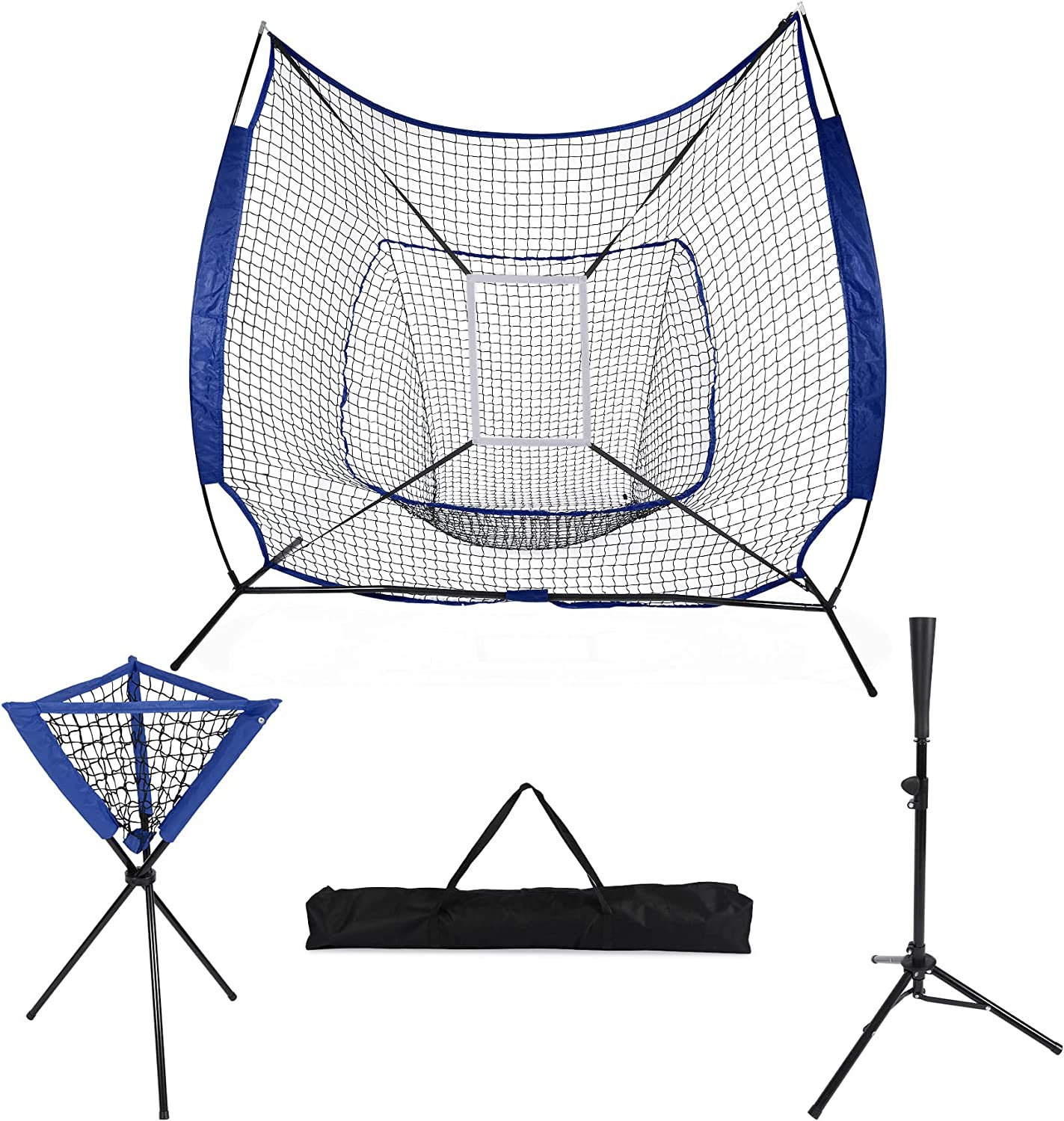 REDCAMP Baseball Softball Practice Net Portable 7 x 7 Feet Practice
