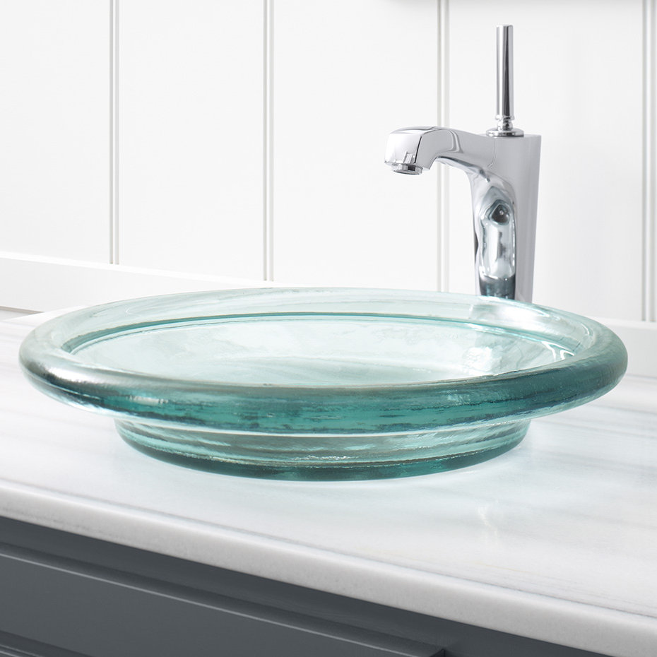 K-2276-B11,TG8 KOHLER Spun Glass, ARTIST EDITIONS Oval Faceted Glass ...