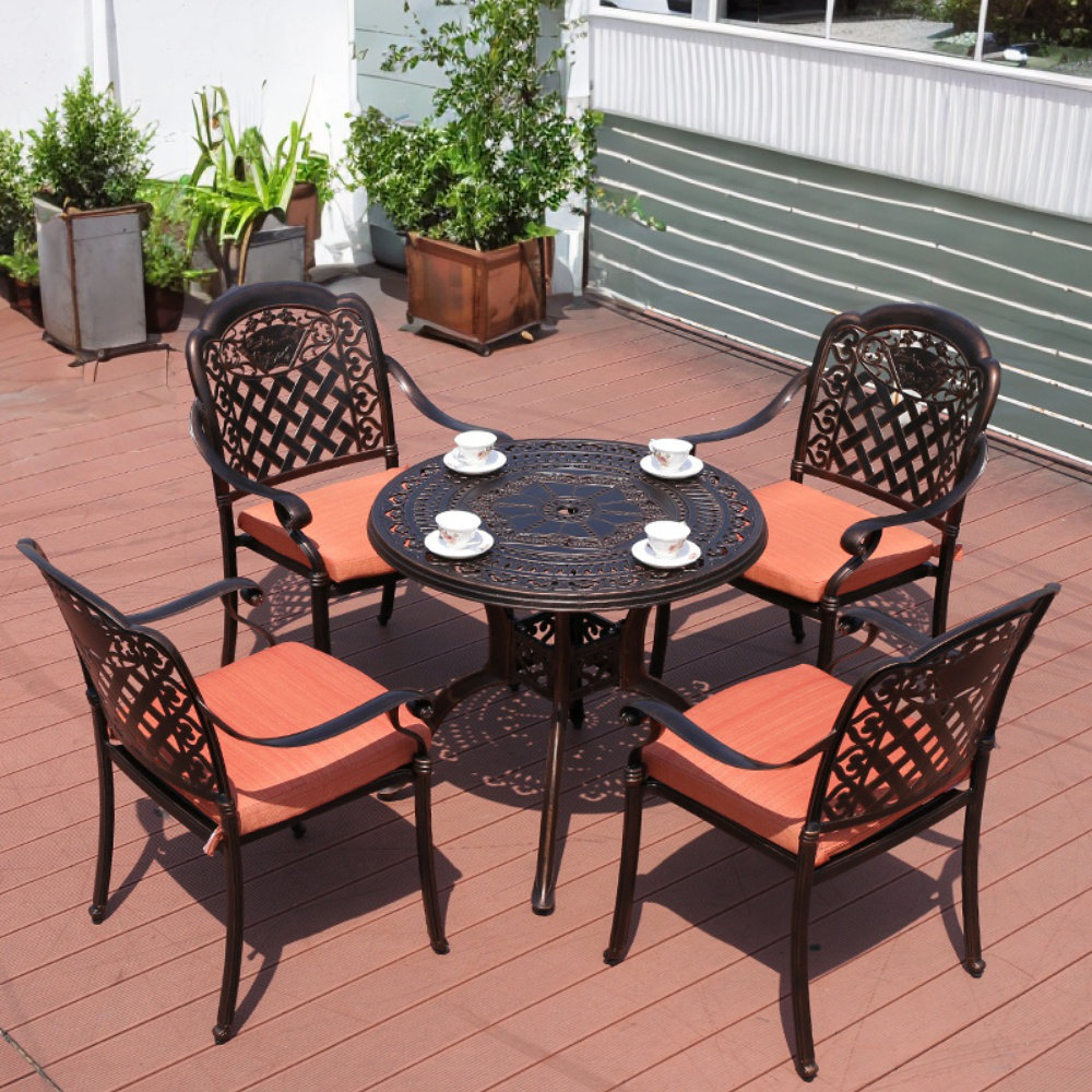 Canora Grey Sitz Round Outdoor Dining Set with Cushions Wayfair