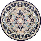 Astoria Grand Eleanor Performance Navy Blue/Ivory Rug & Reviews | Wayfair