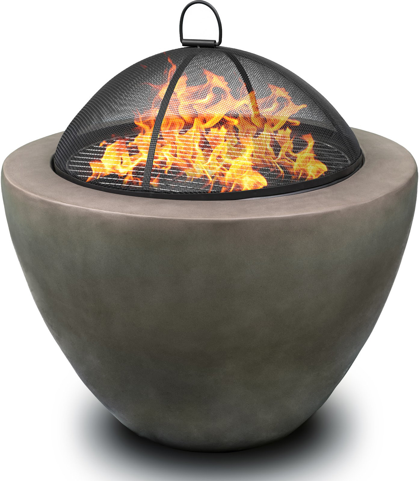 Ebern Designs Hajriz 56Cm H x 60Cm W EcoStone Outdoor Fire Pit