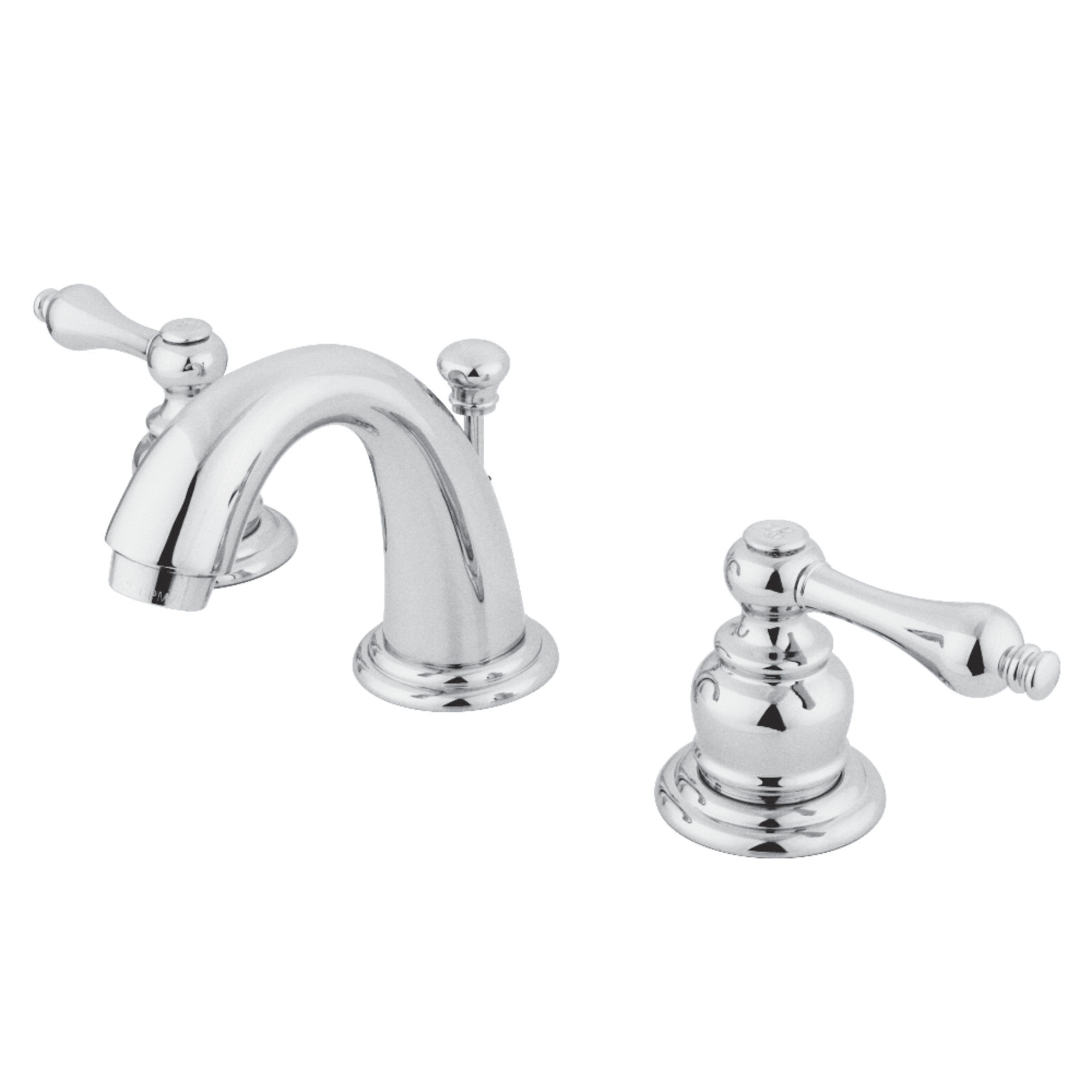 Kingston Brass English Country Widespread Bathroom Faucet with Drain