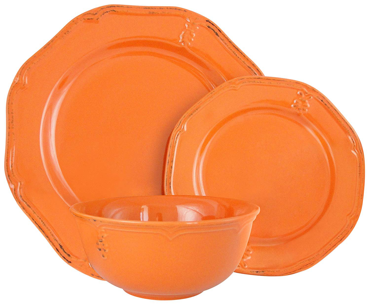 Melange Catereco Stoneware Dinnerware Set of 18 & Reviews Wayfair