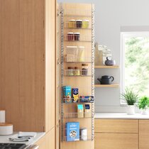 3 Pack Cabinet Door Mount Organizer Baskets Kitchen Pantry Hanging Holder 