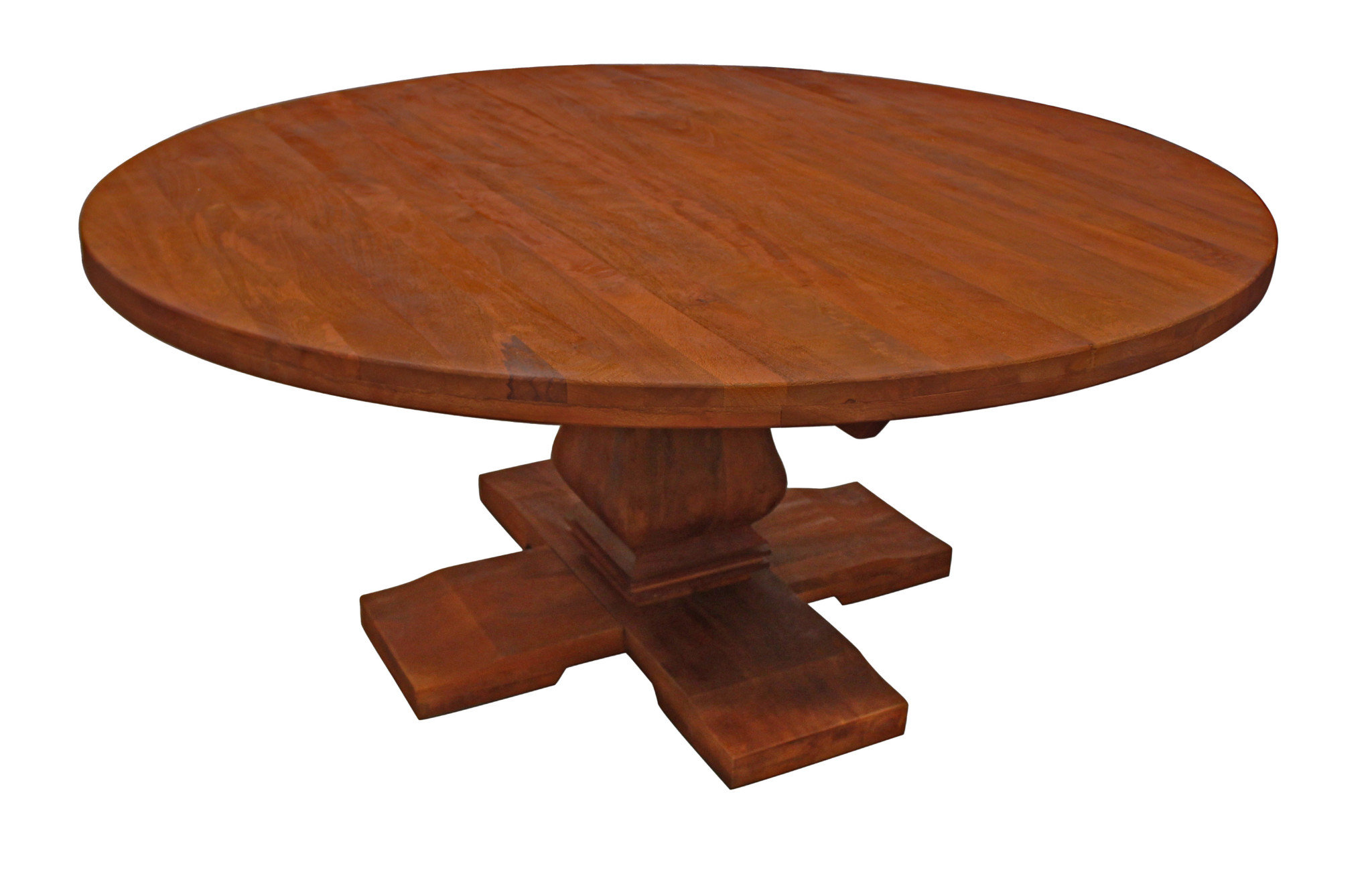 Loon Peak® Emara 70'' Mango Solid Wood Pedestal Dining Table Wayfair
