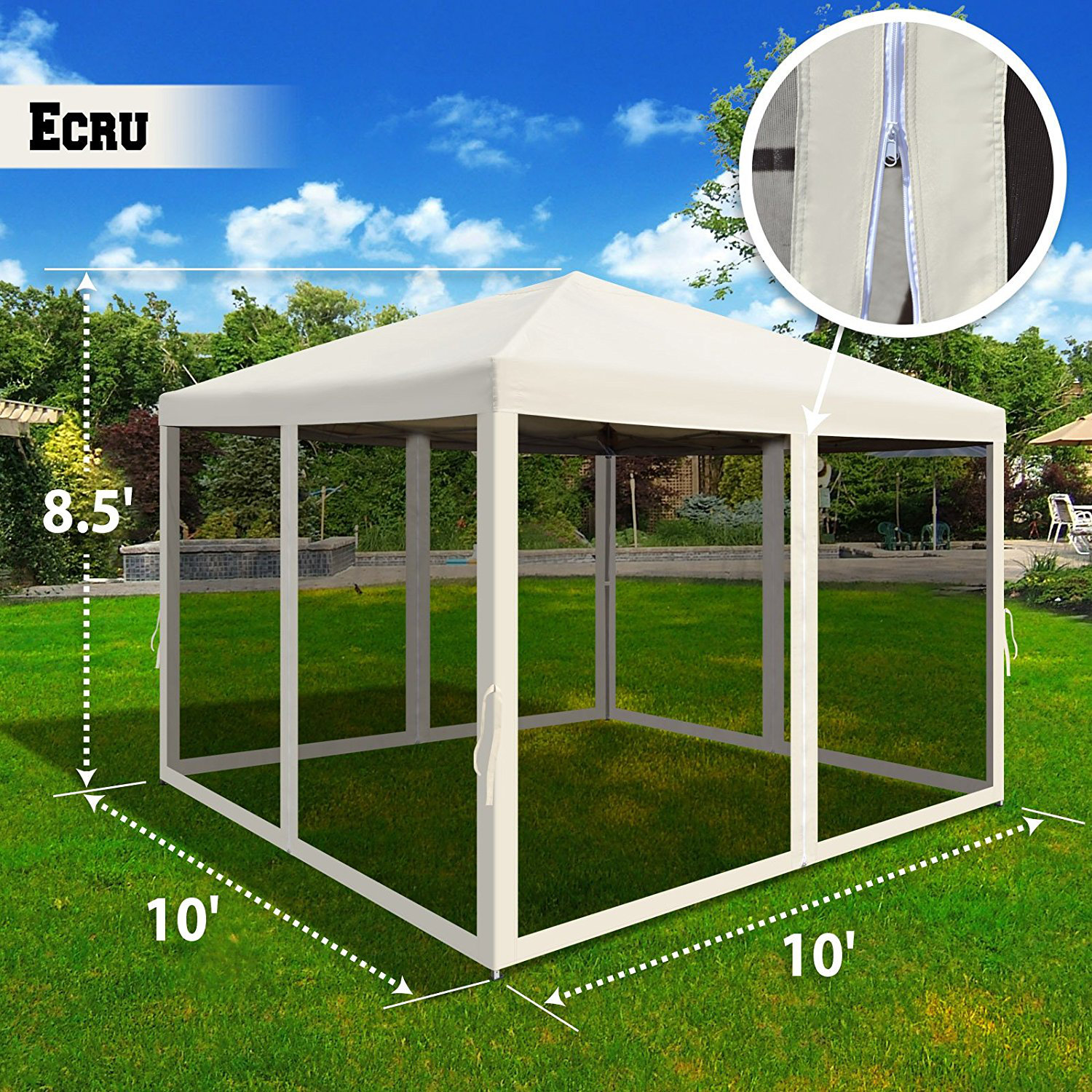 SunriseOutdoorLTD 10 Ft. W x 10 Ft. D Steel PopUp Gazebo & Reviews Wayfair