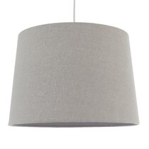 Drum Lampshade Pure Charcoal Linen Mix Cylinder Pendant Ceiling Light 
