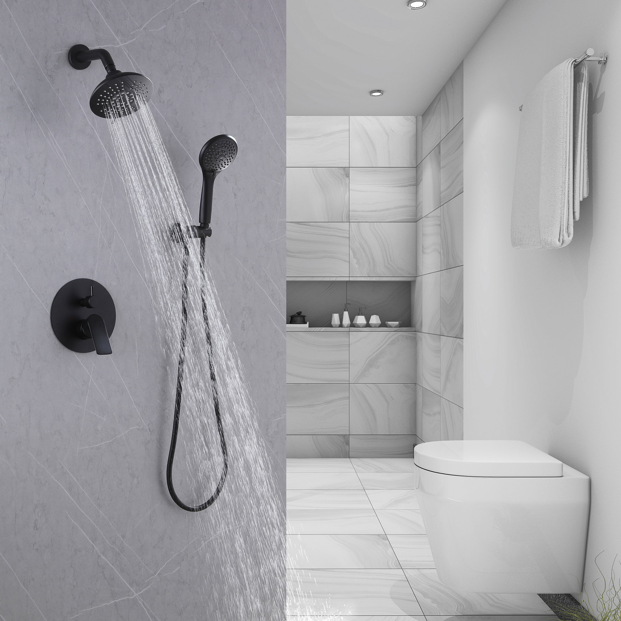 TL PressureBalanced Shower System with Roughin Valve Wayfair