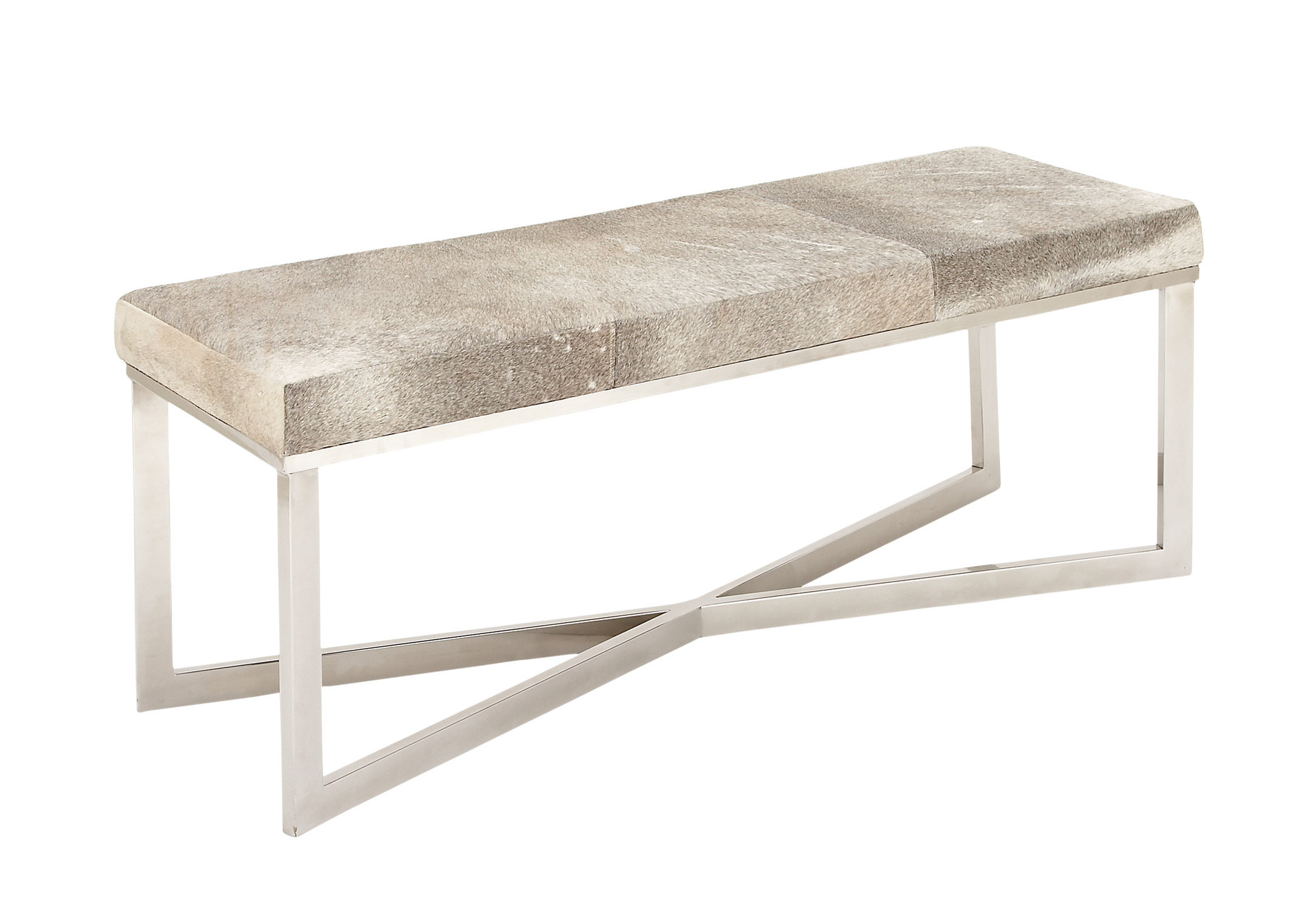 Cole & Grey Leather Bench & Reviews Perigold