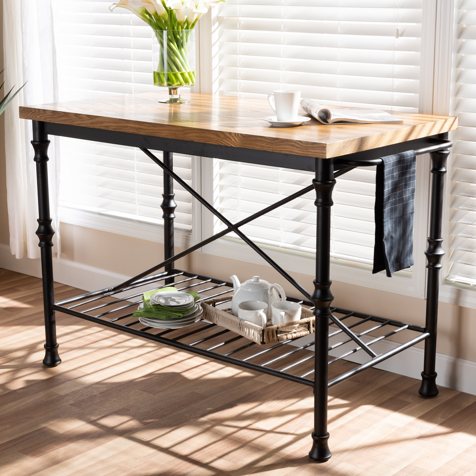 Williston Alejo 52.36'' Wide Rolling Prep Table & Reviews Wayfair