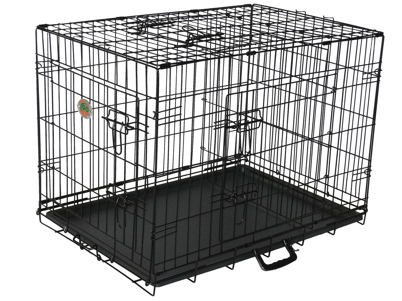 Folding Metal Dog or Pet Crate Kennel Single Door & Double Door PETSWORLD Dog Crate 