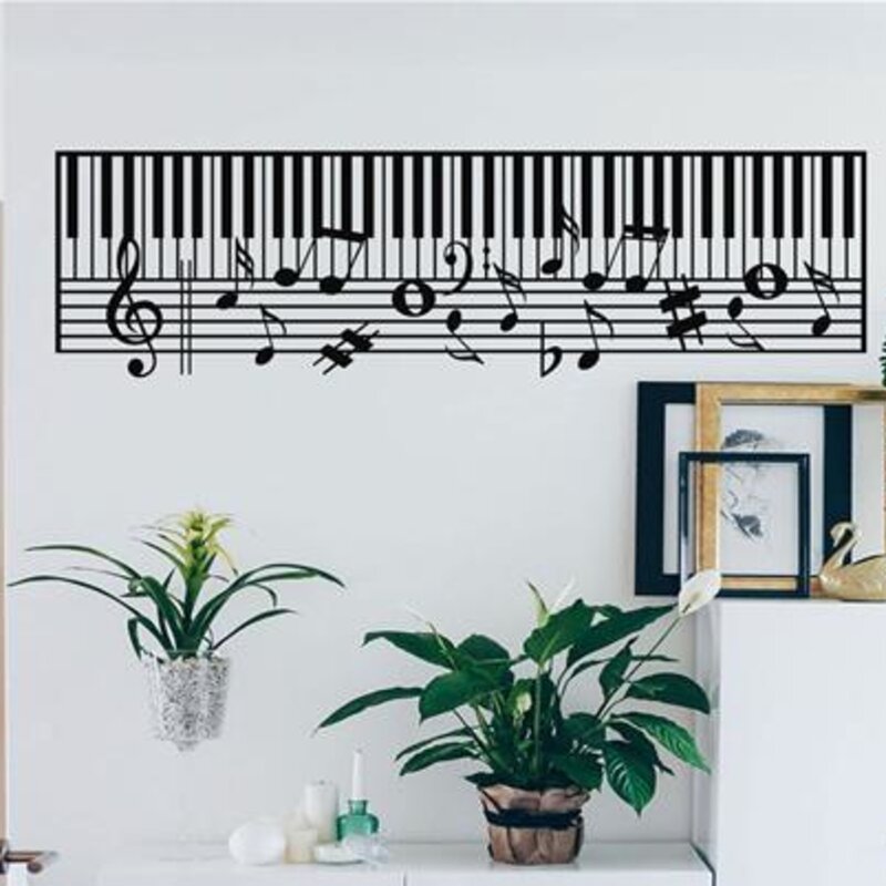 Musical Wall Decorations - Notes on Piano Wall Decor
