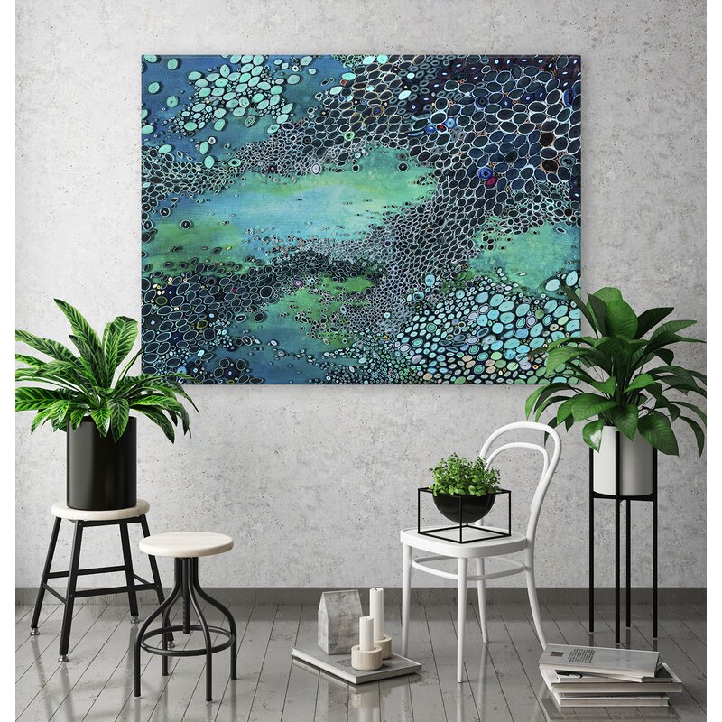 Aquatic Blues by Amy Genser - Wrapped Canvas Photograph
