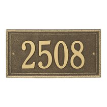 Whitehall Calis Address Marker Personalized Compact Plaque with 17 Color Choices 