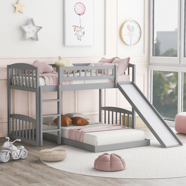 Details about   Frame Bed Kids Toddler Furniture Bedroom Bunk Bed Twin Multi-Color 