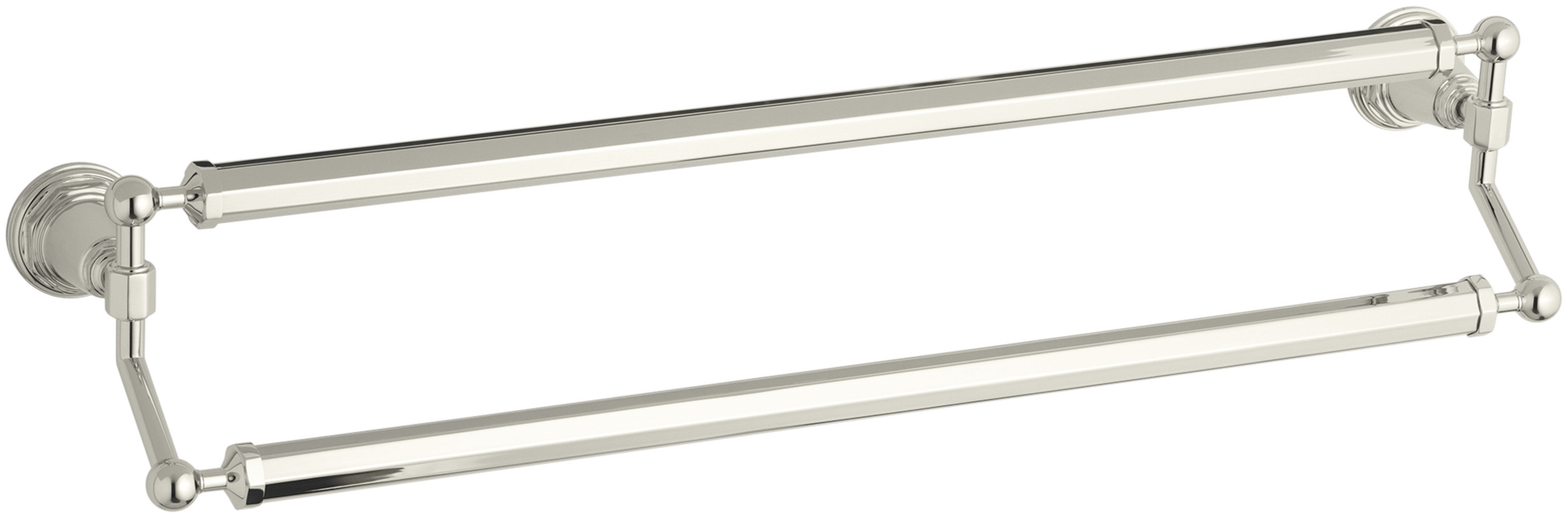K13117CP Kohler Pinstripe® Double 26.25" Wall Mounted Towel Bar Wayfair