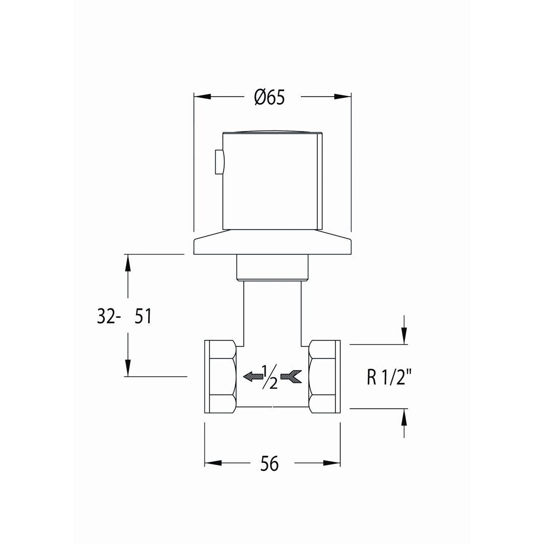 Belfry Bathroom Zweigriff-Duscharmatur Shirlene Unterputz