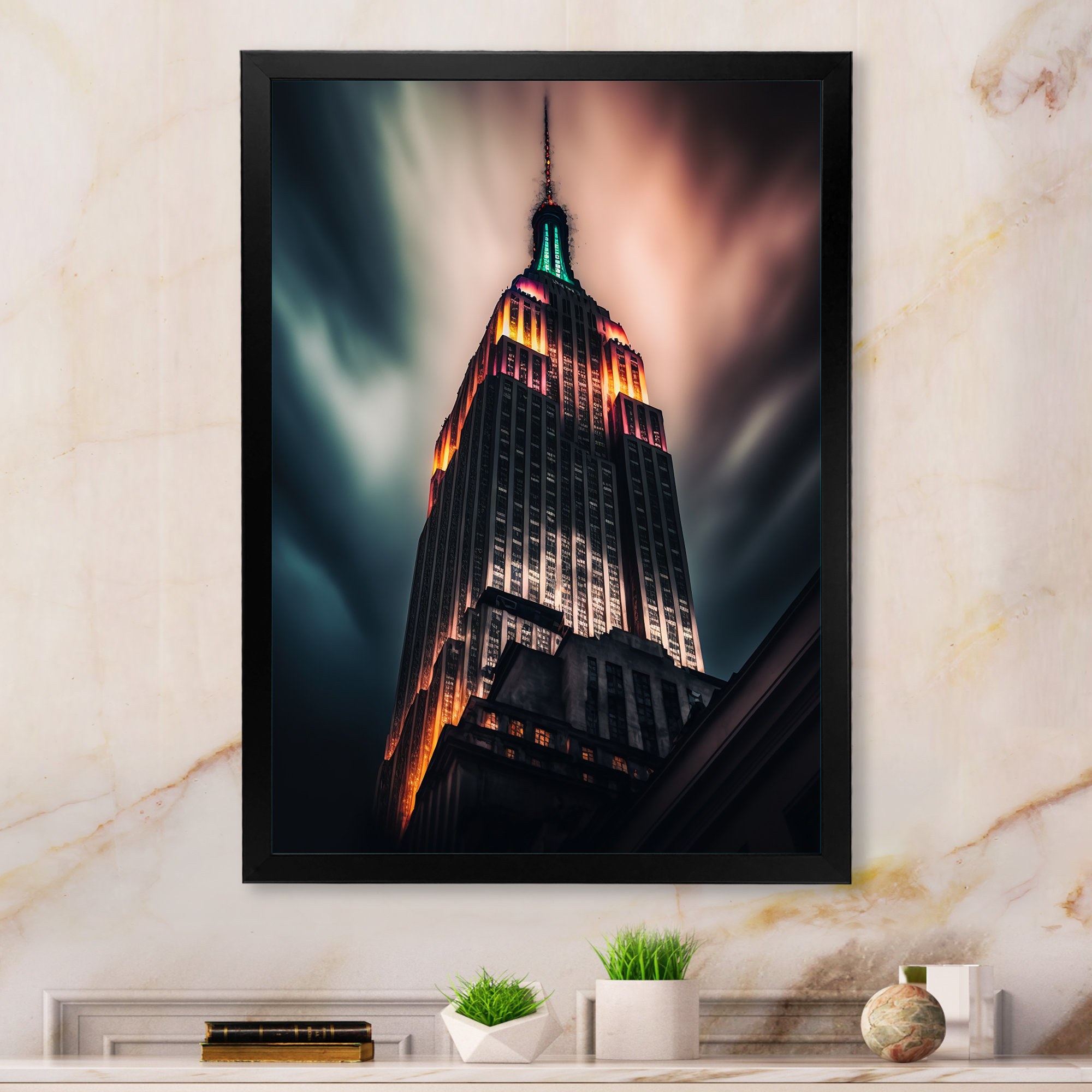 Latitude Run® Empire State Building Tilt Shift In The Night Ligh Empire