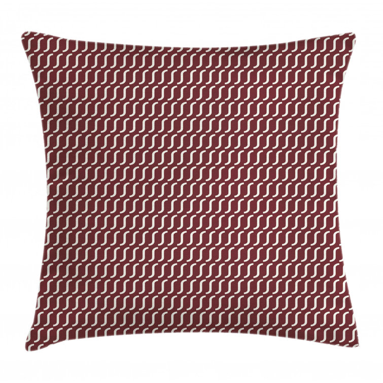 dark red accent pillows