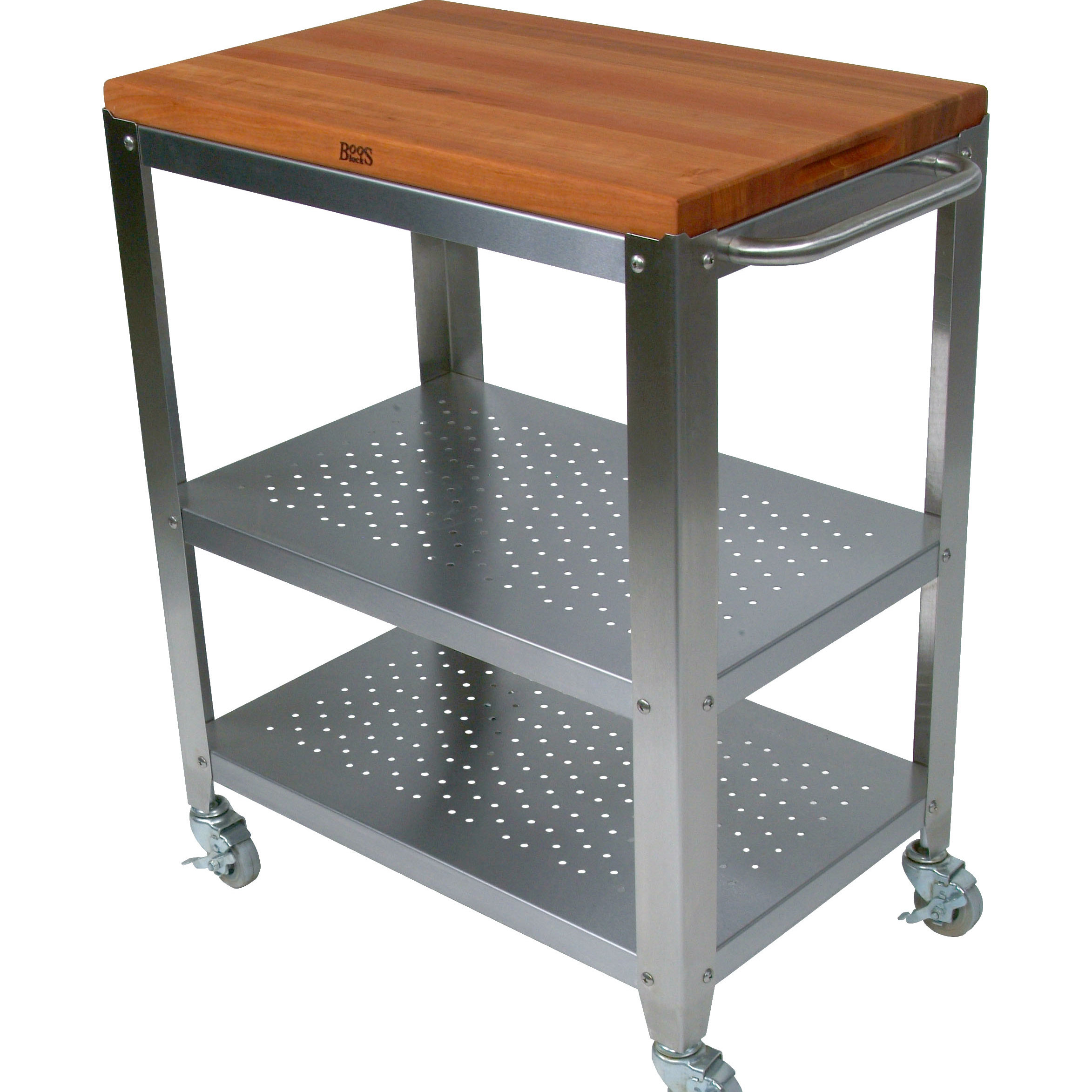John Boos Cucina Culinarte Kitchen Cart with Cherry Top Wayfair