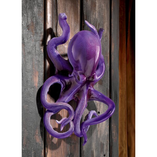 Hand Sculpted Decorative Octopus Tentacle Light Switch Cover 