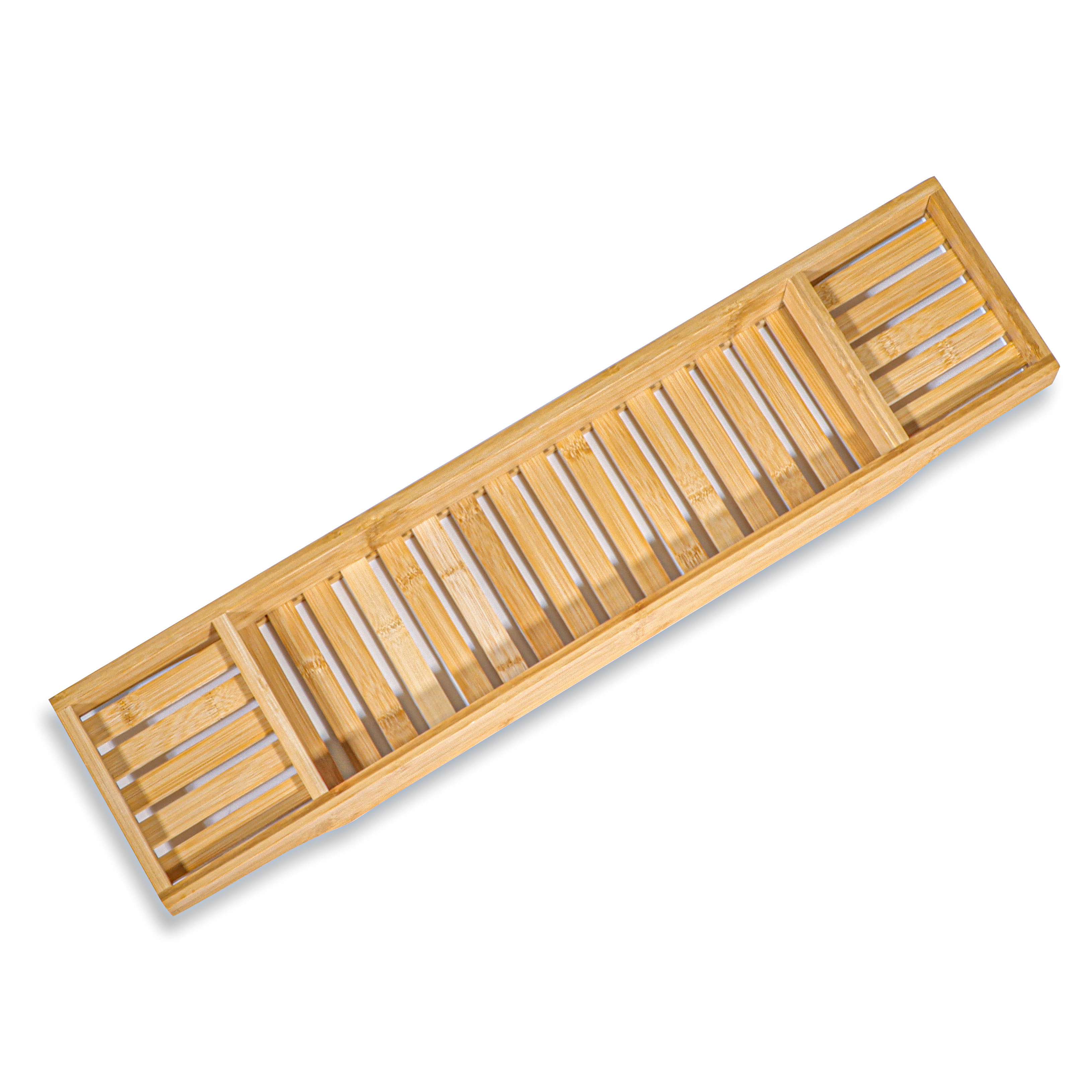 Millwood Pines Sibeudu Freestanding Bamboo Bath Caddy Wayfair