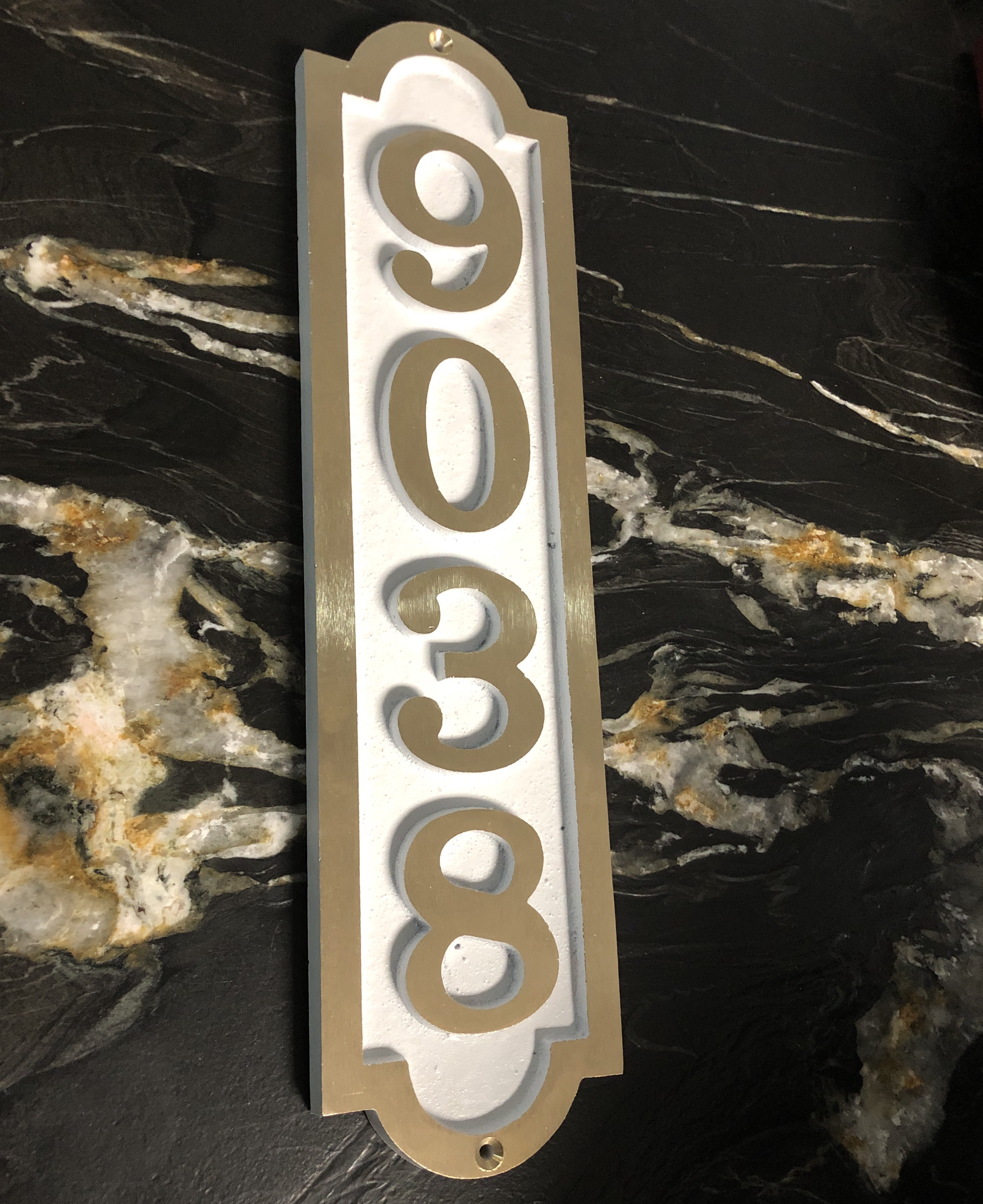 KCastings,Inc. Palmer Bold 1Line Wall Address Plaque Wayfair