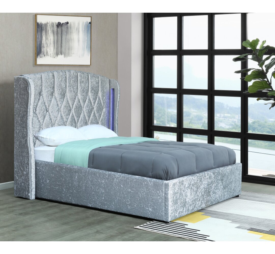 Mayfair Upholstered Ottoman Bed gray