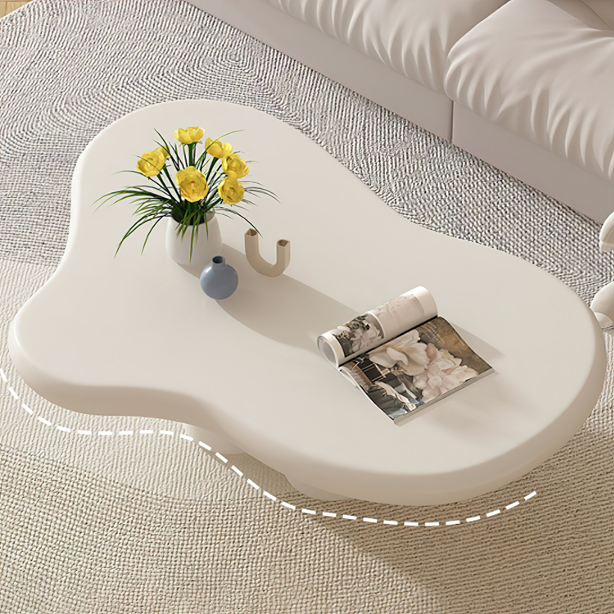 Brayden Studio® Allrich 4 Legs;Pedestal Coffee Table & Reviews