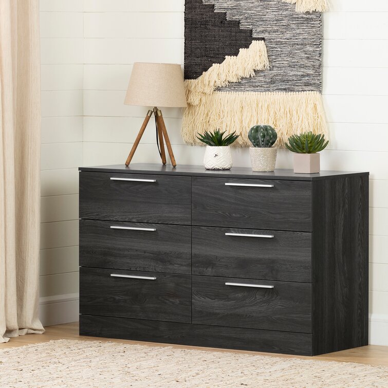 South Shore Step One 6-Drawer Double Dresser Chocolate 