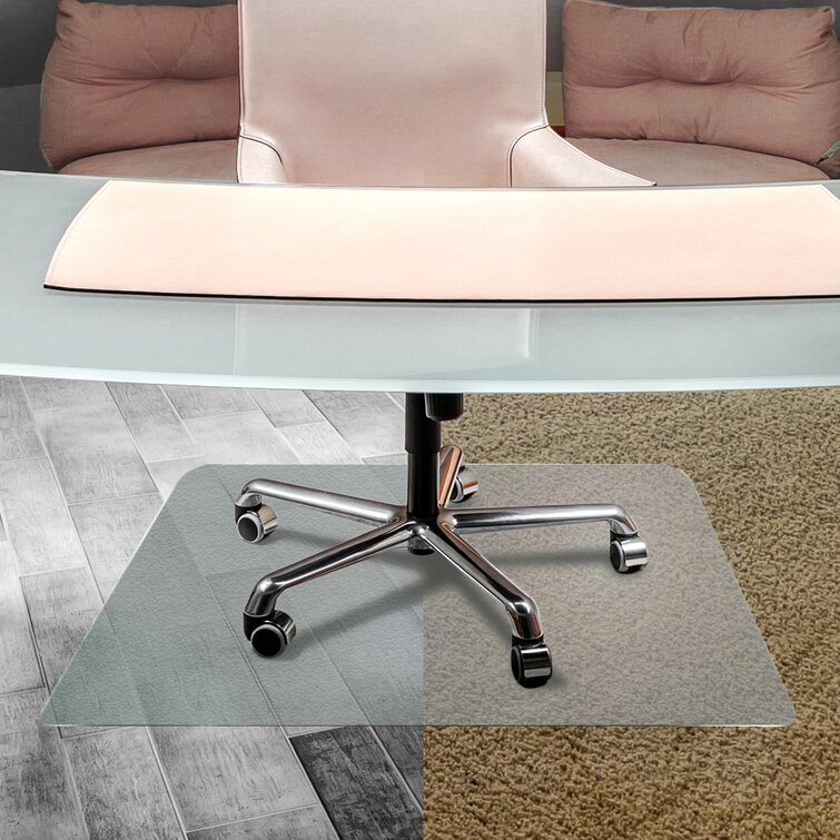 47 x 47 PVC Chair Mat for Hard Floors Clear Multi-Purpose Floor Protector 