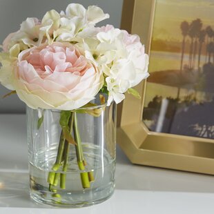 Mothers Day Artificial Silk Flower Lily Spike Memorial Grave Vase False Crem 