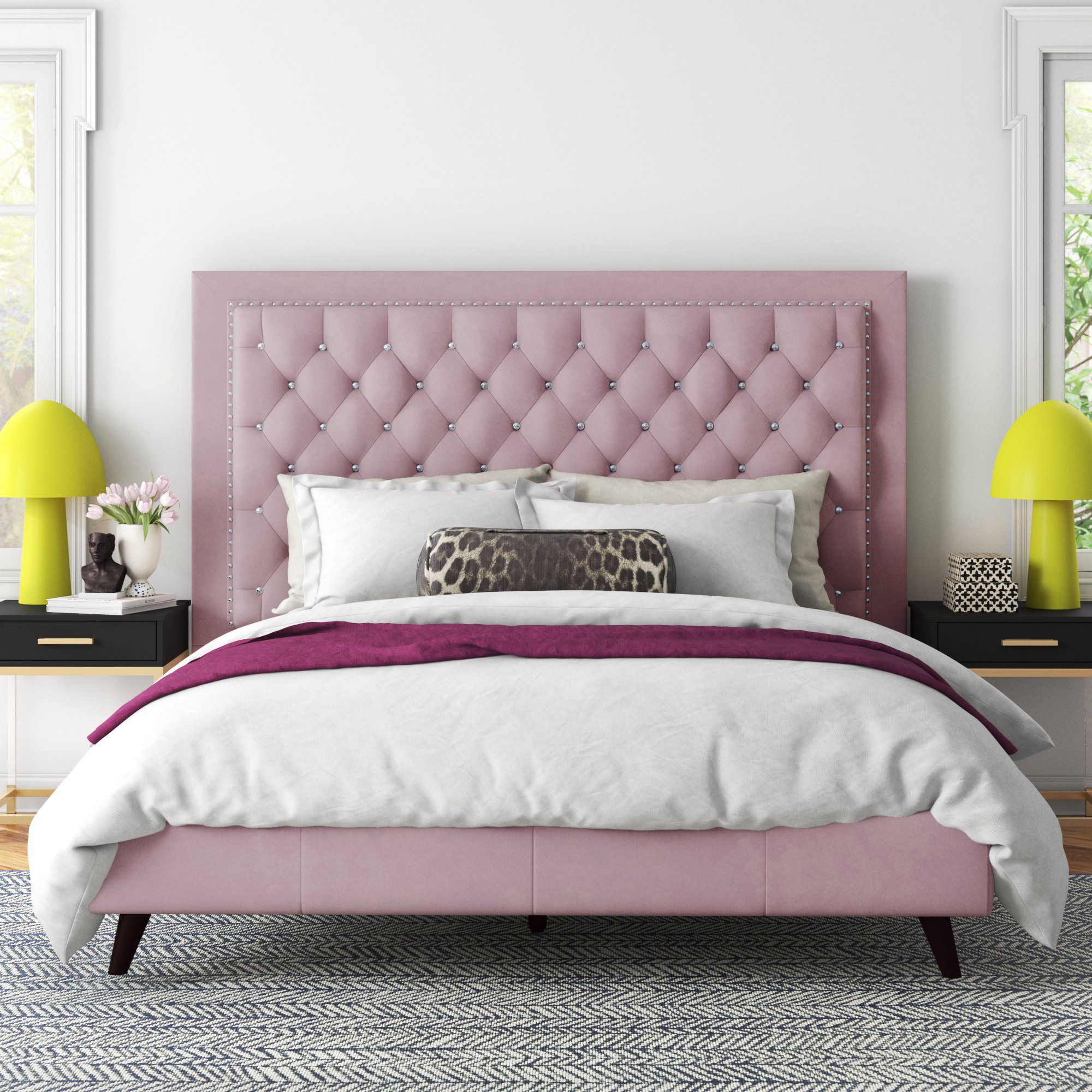 Etta Avenue™ Janiya Upholstered Bed & Reviews Wayfair