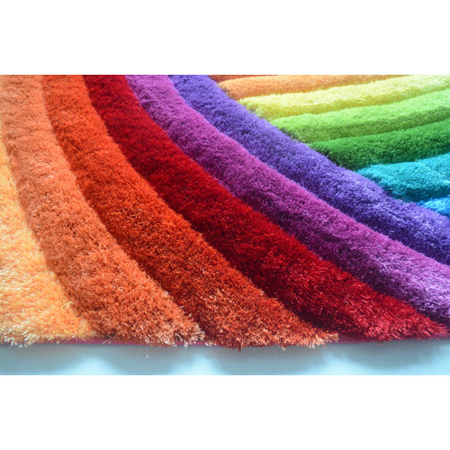 Orren Ellis Performance Red/Yellow Rug & Reviews | Wayfair