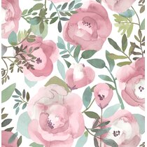 Wayfair | Floral & Botanical Pink Wallpaper You'll Love in 2023